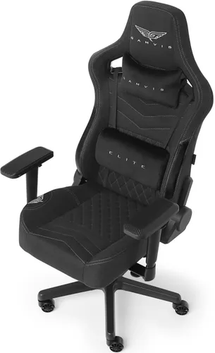 Fotel GAMVIS Elite 2.0 Pro XL Czarny (białe elementy)