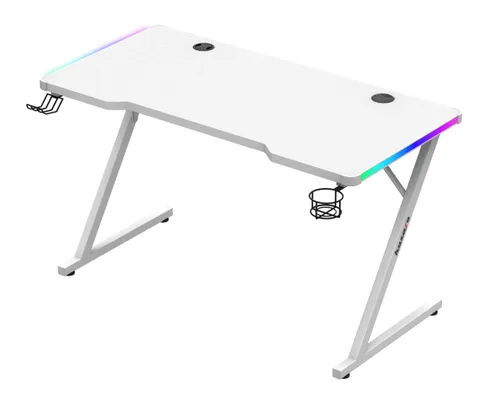 Biurko gamingowe HUZARO Hero 2.5 RGB Biały