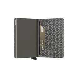 Кошелек Secrid Slimwallet Hexagon - серый