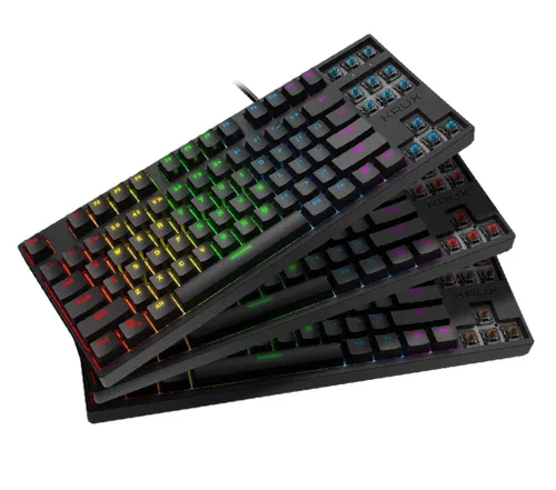 Klawiatura mechaniczna Krux Atax RGB Outemu Blue KRX0041 Czarny