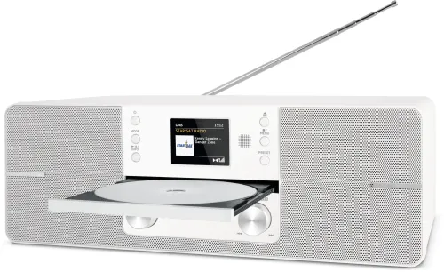 Radioodbiornik TechniSat DigitRadio 371 CD BT Radio FM DAB+ Bluetooth Biały