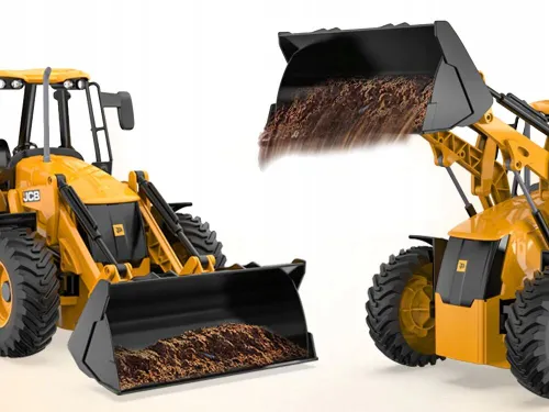 Zdalnie sterowany samochód COIL auto RC pilot koparka JCB pojazd metal żółta