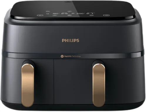 Air Fryer Frytkownica beztłuszczowa PHILIPS Ovi Dual Basket NA352/00 9l z podwójnym koszem ponad 1000 przepisów
