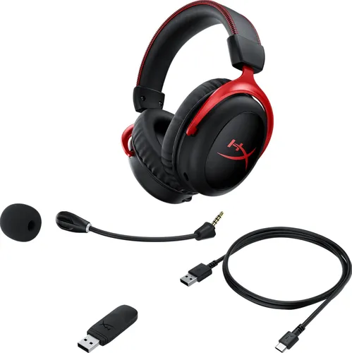 Наушники геймерские / игровые HyperX Cloud II Wireless Black (HHSC2X-BA-RD / G)