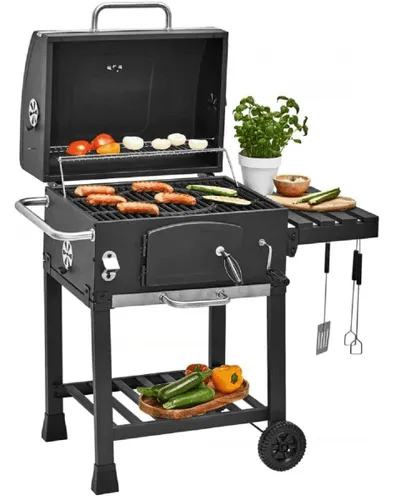 Grătar de grădină cu cărbune unghiular Activa 42 cm x 57,5 cm