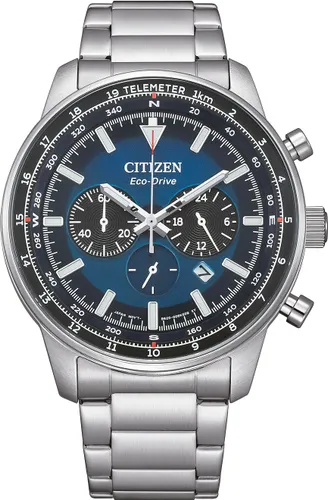 Zegarek CITIZEN Aviation Chronograph CA4500-91L Srebrny