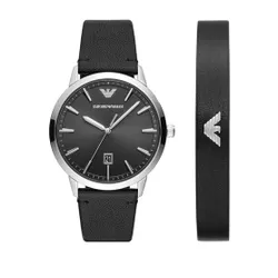 Emporio Armani Saat Ar80064set Gümüş / Siyah