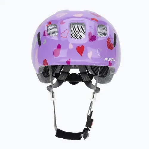 Kask rowerowy dziecięcy Alpina Ximo 2 Jr purple hearts gloss
