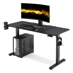 Biurko Diablo Chairs X-Tensio 1400 140cm Regulacja wysokości Czarny