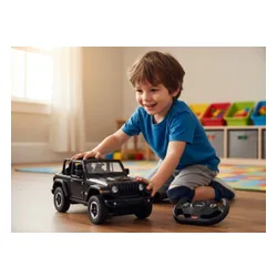 Zdalnie sterowany samochód COIL auto RC pilot duży JEEP Wrangler RS skala 1:14 czarny