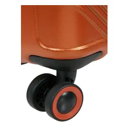 American Tourister SPEEDSTAR-copper orange'ın geniş genişletilebilir valizi