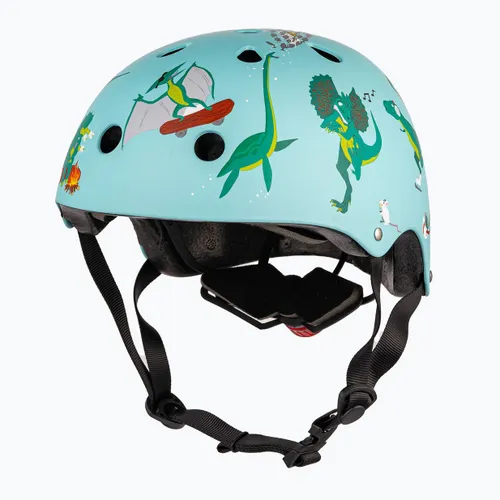 Kask rowerowy dziecięcy Hornit Jurassic turquoise/multicolor