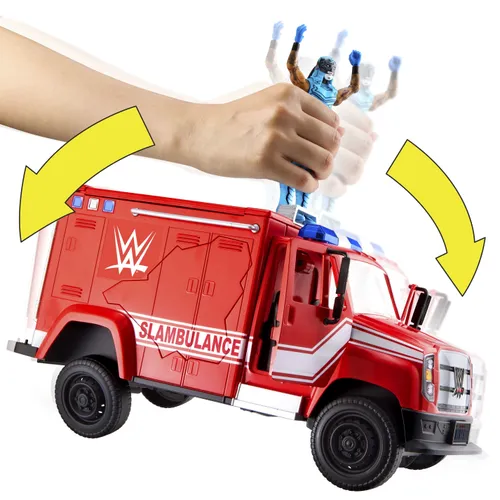 Samochód MATTEL WWE Slambulance karetka do rozbijania JMR51