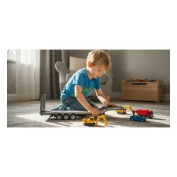 Zdalnie sterowany samochód COIL przyczepa naczepa do Scani skala 1:18