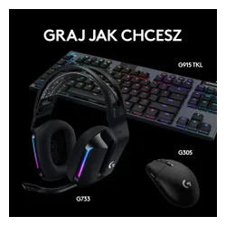 Наушники геймерские / игровые Logitech G733 Lightspeed Черные (981-000864)