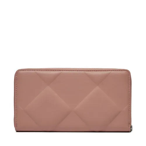 Большой женский кошелек Calvin Klein Re-Lock Quilt для кошелька Lg K60k610774 Ash Rose VB8