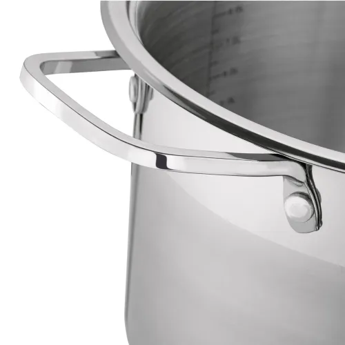 Garnek wysoki ze stali nierdzewnej z pokrywką Starke Pro Aveiro 10 l