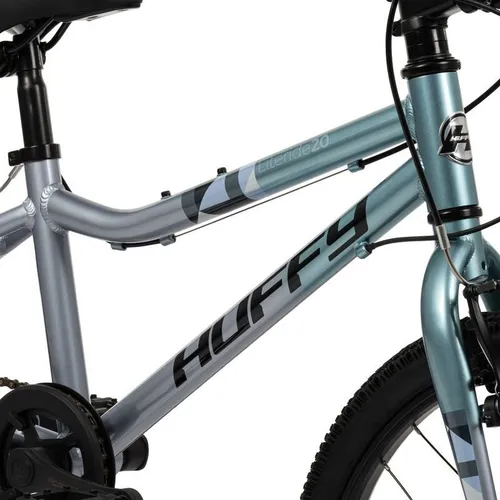 Rower dziecięcy HUFFY Literide Junior 20 cali dla chłopca Srebrno-turkusowy