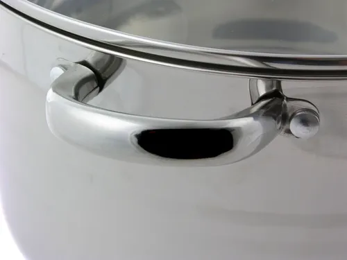 Indukcja garnek stal z pokrywką 17,2l 34cm 7312