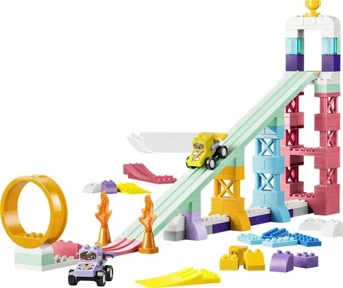LEGO Duplo 10478 Kreatywne rampy 3 w 1 z pojazdami, zestaw klocków 3+