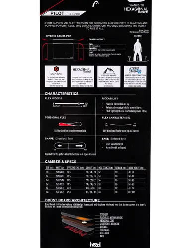 Deska snowboardowa Head Pilot - Długość (cm) - 154