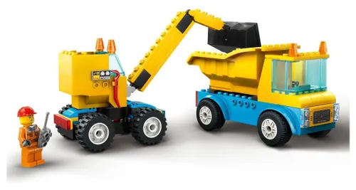 Lego City 60391 yıkım topu ile kamyon ve vinç