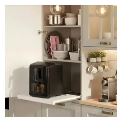 Air Fryer Frytkownica beztłuszczowa BERDSEN BD-663 11.6l z podwójnym koszem i okienkiem do obserwacji postępów gotowania