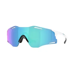 Okulary przeciwsłoneczne Oakley Cybr Zero polished white/prizm sapphire