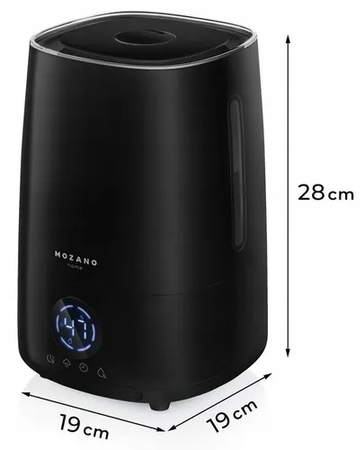 Nawilżacz ultradźwiękowy MOZANO Ultrasonic Czarny