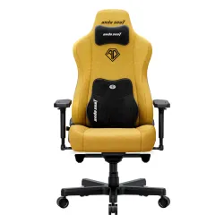 Fotel Anda Seat Kaiser 3E XL Gamingowy do 150kg Tkanina Żółty