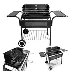 Grill ogrodowy metalowe półki regulacja rusztu koła MultiGarden