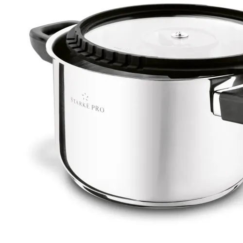 Garnek nierdzewny z pokrywką Starke Pro Sante 3,7 l