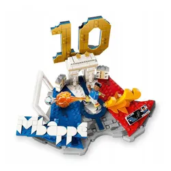 LEGO Editions 43013 Kylian Mbappe Piłkarski Moment, zestaw klocków
