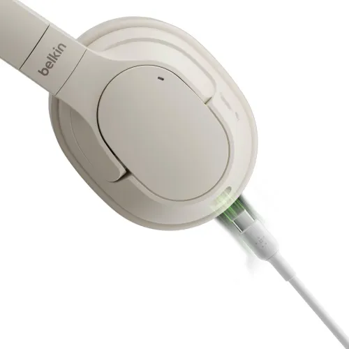 Słuchawki bezprzewodowe Belkin SoundForm Surround Nauszne Bluetooth 5.4 Piaskowy