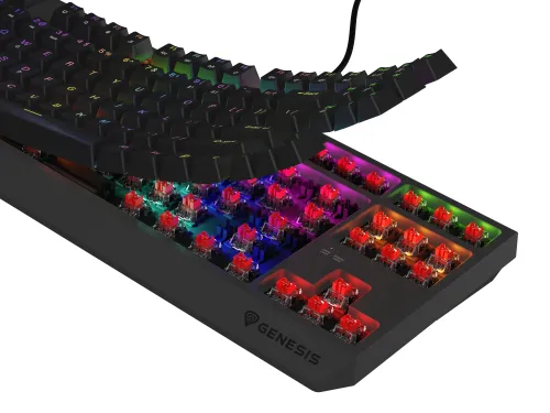 Klawiatura mechaniczna Genesis Thor 230 TKL Lite Outemu Red Czarny