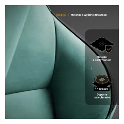 Fotel Diablo Chairs X.One Prime,Normal Size, Mystic Mint Gamingowy Do 140kg Tkanina Miętowy