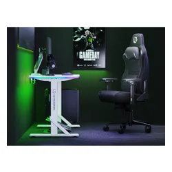 Biurko gamingowe ULTRADESK Iron RGB Biały