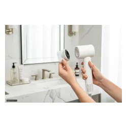 Suszarka BEAUTYME HD975 SMART z czujnikiem temperatury i panelem dotykowym Biała 1600W
