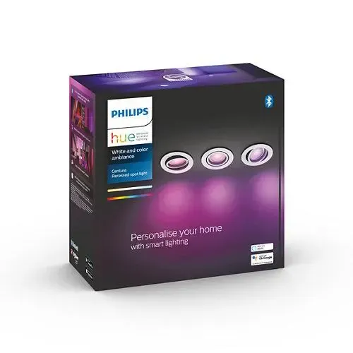 Oświetlenie punktowe Philips Hue White and Colour Ambiance Centura 3szt Biały