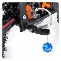 Motor cross spalinowy dla dzieci 49CC swiatła e-start 35km/h motocykl mini