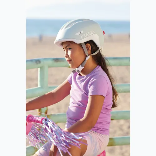 Kask rowerowy dziecięcy ABUS Smiley 3.0 ACE LED pure aqua