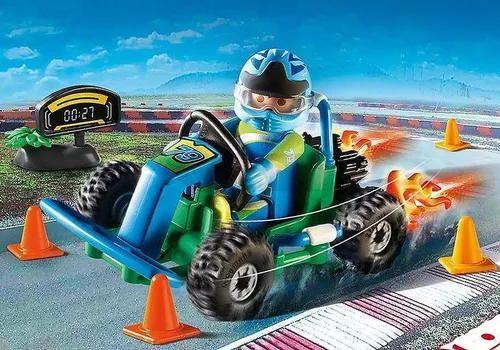 PLAYMOBIL City Life 70292 Zestaw upominkowy Wyścigi gokartowe