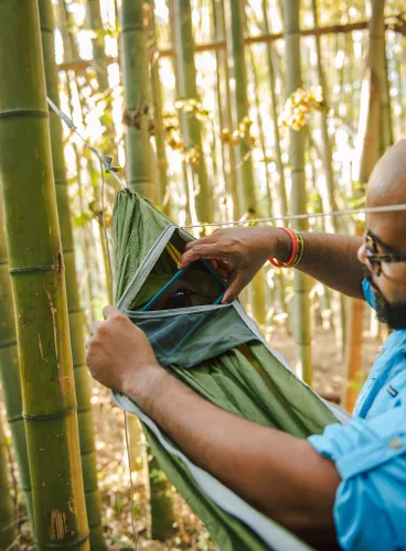 Hamak turystyczny ENO JungleNest Hammock - evergreen