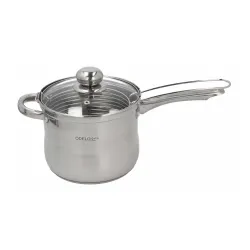 Rondel ze stali nierdzewnej z pokrywką i koszykiem do smażenia ODELO FRY 3,6 l