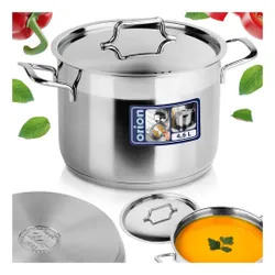 Garnek stalowy z pokrywką ANETT 20 cm, 4,6 l