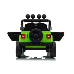 Auto Na Akumulator Jeep Rubicon 2X200W 24V Eva Skóra LED Pilot Radio MP3