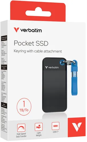 Dysk VERBATIM Pocket 1TB SSD Czarno-niebieski