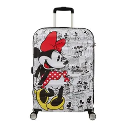 Средний чемодан American Tourister Wavebreaker Disney - Minnie comics white