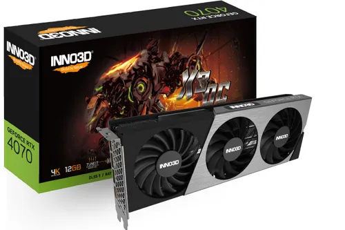 Karta graficzna Inno3D GeForce RTX 4070 X3 OC 12GB GDDR6X 192bit DLSS