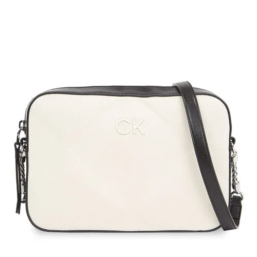 Geanta Calvin Klein Quilt Camera_Canvas K60K611892 Geanta Ecru